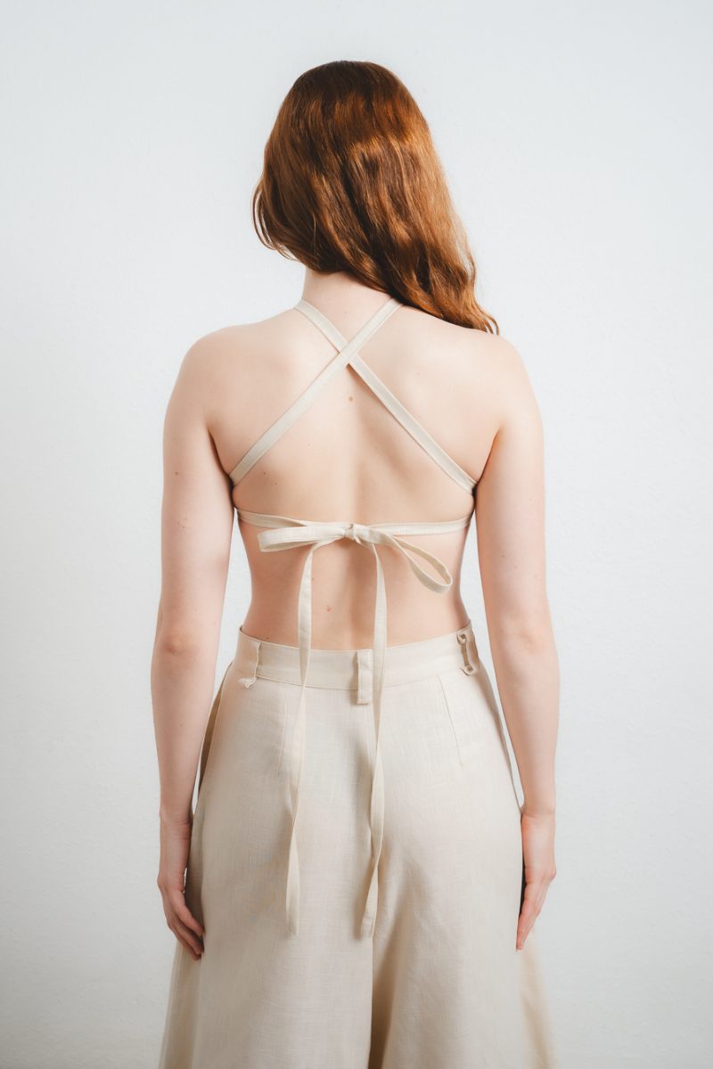 Bow Top Beige