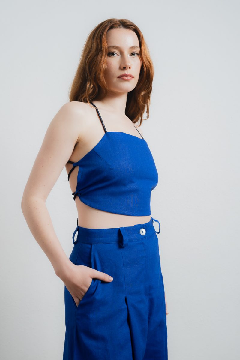 Linda Top Klein Blue