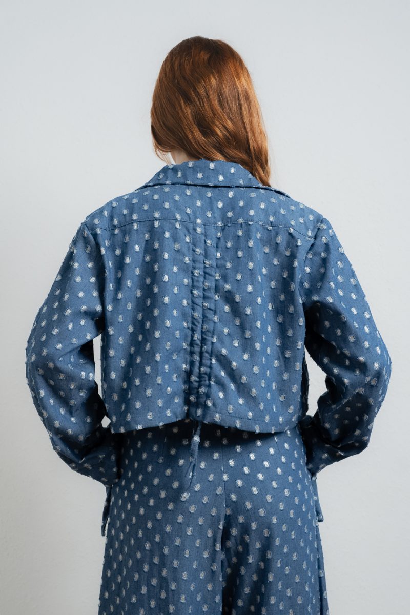 Cube Jacket Silver Dots